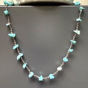 Kinsley Armelle Turquoise (Howlite) Nugget Necklace